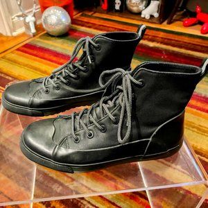 Hunter for Target Dipped Rain Boots Sneakers High Tops Black Size Men 9 Women 11